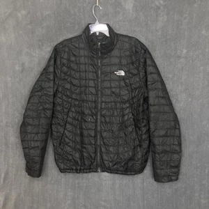 The North Face ThermoBall Jacket Men’s Large Black Trekker Quilted Puffer ISSUES - Picture 1 of 19