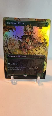 Llanowar Elves Secret Lair Encyclopedia Of Magic Foil Near Mint MTG - Image 1 of 2