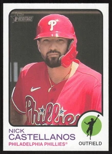 2022 Topps Heritage Nick Castellanos #563 Philadelphia Phillies - Picture 1 of 2