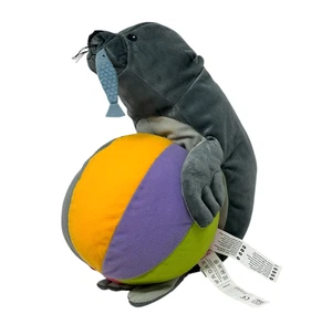IKEA Klappar Circo Gris Sello con Bola de Pez 14" Peluche Animal LKNU - Imagen 1 de 7