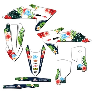 2023-2024 XCF TROPIC White Senge Graphics Kit Compatible with KTM - Picture 1 of 10