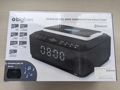 bigben Radiowecker RR140 Schwarz Bluetooth Funkwecker Kabellos - Bild 1 von 2