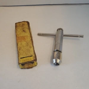 Vintage Stanley Yankee No. 251A umschaltbarer Spezialeinsätze Gewindebohrer Griff Schraubenschlüssel USA mit Box - Bild 1 von 9