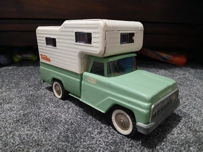 Cámper camión Tonka original vintage años 60 verde claro  Foto 1 de 4