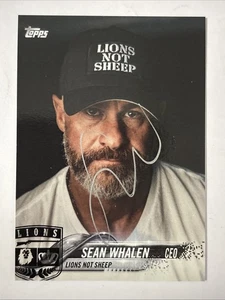 Lions Not Sheep signierte Sammelkarte - Sean Whalen CEO - 2016 Topps Autogramm - Bild 1 von 4