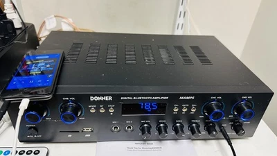 Donner MAMP5 440W 4 Kanal Bluetooth Leistungsverstärker Audio Verstärker - Bild 1 von 4