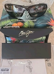 🔥 Neue authentische Maui Jim Stingray polarisierte Sonnenbrille 103-02 glänzend schwarz, grau - Bild 1 von 9