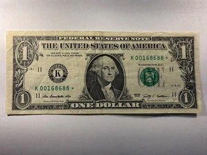 2009 $1 Dollar U.S. Federal Reserve **Star** Note Dallas Fr#1934 SPC1373 - Picture 1 of 3