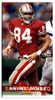 1994 Fleer GameDay Tall Boy - #364 Brent Jones San Francisco 49ers  - Image 1 of 2