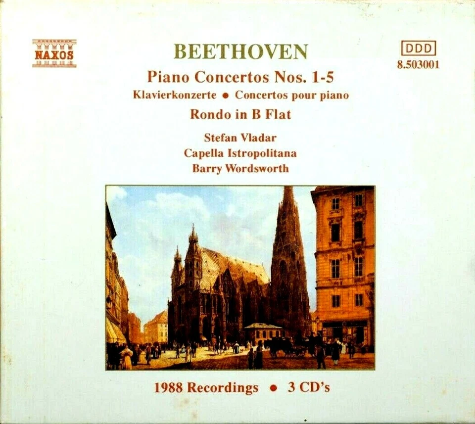 Beethoven - Piano Concertos Nos. 1-5, Vladar, Istropolitana, Word...  -  CD, VG - image 1 of 2