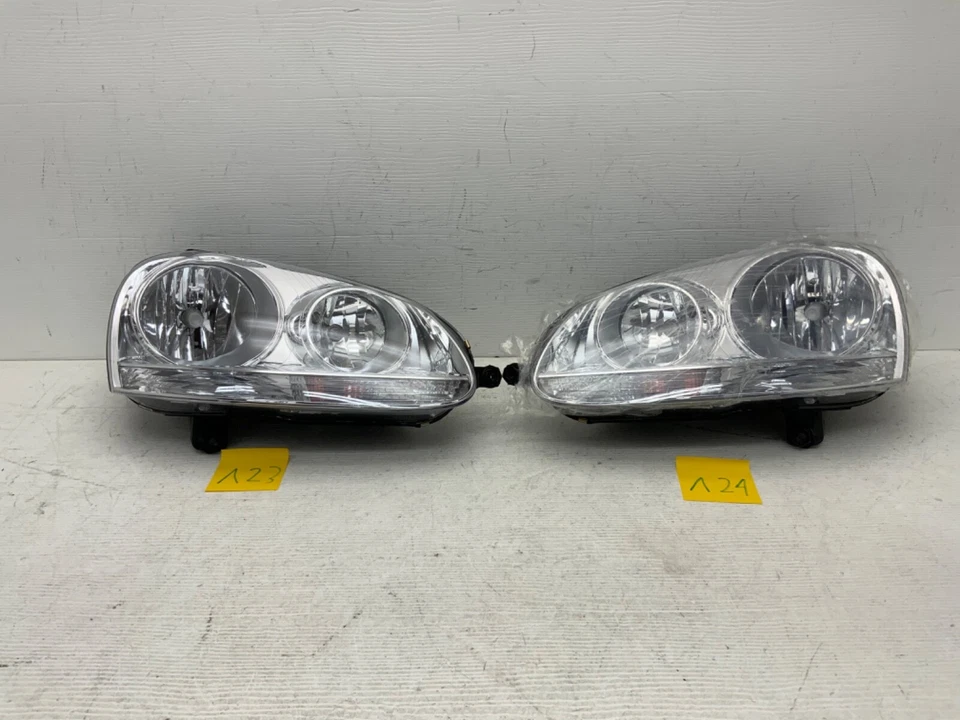 Par de faróis Volkswagen Jetta 2005 2006 2007 2008 2009 2010 - Imagem 1 de 4