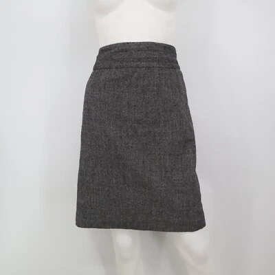 Banana Republic Skirt Womens Size 14 Gray Tweed Straight & Pencil Business - Image 1 of 4