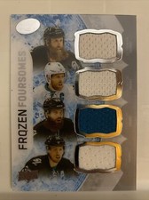 2016-17 Upper Deck Ice Frozen Foursomes Thornton/Pavelski/Burns/Couture SHARKS