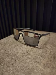 Oakley Holbrook TI Titanium Metal Black Frame Prizm Polarized Silver Lens NEW - Picture 1 of 9