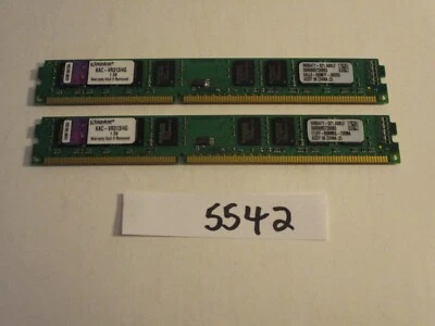 Kingston KAC-VR313/4G 2x4Gb=8Gb PC3-10600 1333Mhz DDR3 Desktop Memory RAM (5542) - Image 1 of 2