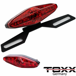 ToXx moto mini LED luz trasera luz de freno luz trasera luz de freno negro rojo - Imagen 1 de 6
