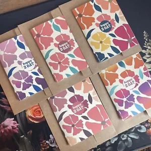 Happy Birthday Card Lot Pack of 5 with Envelopes Greeting Cards - Picture 1 of 8