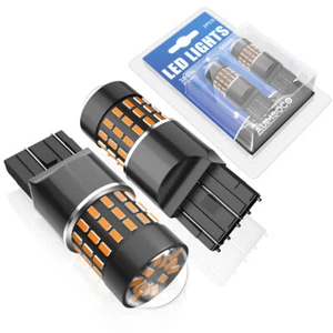 For RAM 1500 2500 2019-2022 7443 LED Front Turn Signal Bulbs Amber Super Bright - Picture 1 of 14