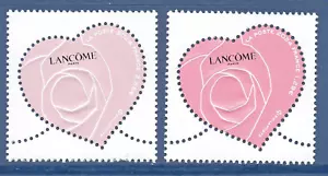 PAIRE TIMBRES 5743-5744 NEUFS XX TTB - COEURS DE LANCOME - SAINT VALENTIN 2024 - Photo 1/1