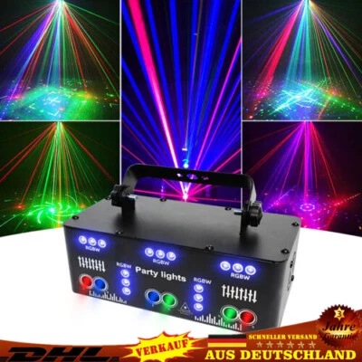 21-Eyes LED Laser Projektor Lichteffekt DJ Disco Bühnenbeleuchtung DMX RGB Licht - Bild 1 von 4