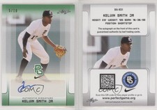 2017 Leaf Perfect Game National Showcase Green /10 Kelvin Smith Jr #BA-KS1 Auto