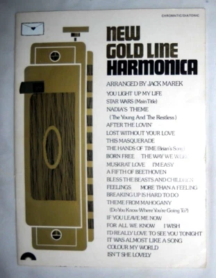 New Gold Line Harmonica Arranged By Jack Marek 1978 paperback large print - Image 1 of 3