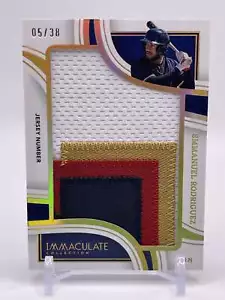 Emmanuel Rodriguez 2023 Immaculate Jersey Number Patch Relic /38 #JTL-ERO Twins - Picture 1 of 2