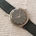 VINTAGE ZENITH STAINLESS STEEL SWISS WATCH CALIBER 2542 BLACK DIAL FROM Ca 1960