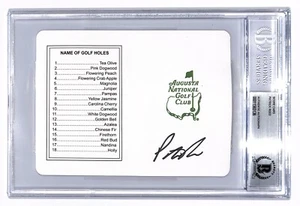 Patrick Reed signed Masters Scorecard autographed 2018 Masters Champion BAS - Picture 1 of 3