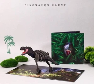 Dinosaur 3D Pop-Up T-Rex Dinosaur Card - Perfect for Dino Enthusiasts! - Picture 1 of 12