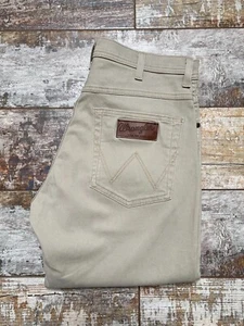 Vintage! Wrangler Arizona Stretch Herren Beige Reißverschluss Hose Größe W31/L30 - Bild 1 von 8