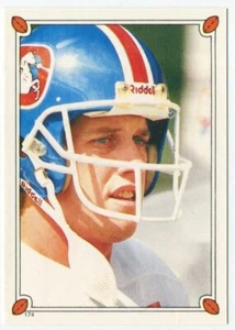 1987 Topps Sticker #174 John Elway Denver Broncos - Picture 1 of 2