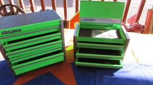 SEHR COOLES SNAP-ON TOOLS EXTREM GRÜN MICRO TOP CHEST & ROLL CAB SET - Bild 1 von 21