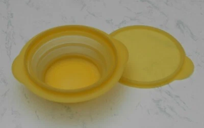 "Tupperware" Ciotola Pieghevole Mini Max - Giallo - 700ml - Ciotola con Coperchio - Immagine 1 di 4