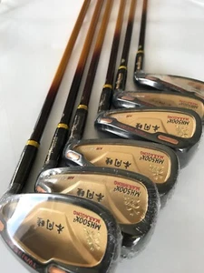 MUTSUMI HONMA MH500X2 Iron Hybrid 6-piece set No.5 ~ PW Gold Black NEW - Picture 1 of 9