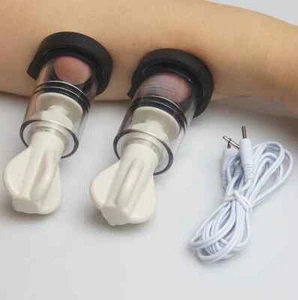 E-stim BDSM Nipple Sucker Shocker Vacuum Pump Stimulation Sex Toys for Women UK - Picture 1 of 32
