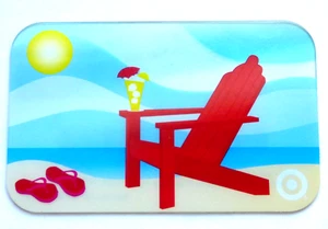 Target Gift Card 2004 - Ocean, Beach Chair - Translucent - Collectible -No Value - Picture 1 of 2