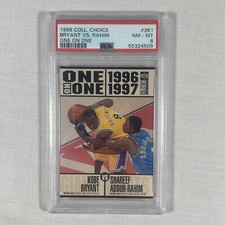 1996-97 Collectors Choice Kobe Bryant vs Rahim One On One RC #361 PSA 8