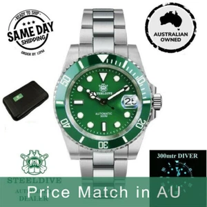 Steeldive SD1953, Green, NH35, AR Sapphire, Lume, 300m Diver, Diving, BNIB - Picture 1 of 12