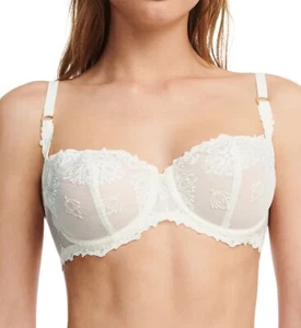 Chantelle 2605 Champs Elysees Lace Unlined Demi Bra - Picture 1 of 2