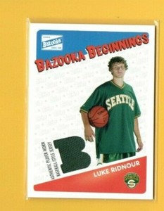 D18864  2003-04 Bazooka Beginnings #LR Luke Ridnour JERSEY 