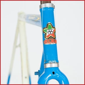 OLMO FORMA RAHMENSET VINTAGE STRASSENRENNRAD ITALIENISCH ALTER STAHL DEDACCIAI ZERO - Bild 1 von 24