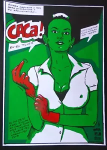 Rare Signed CUBAN Feminist Pop Art Screenprint Poster for HAVANA CUBA Exhibition - Picture 1 of 7