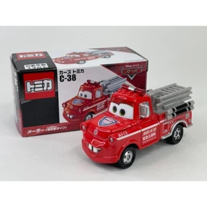 Takara Tomy Disney Tomica C-38 Pixar Cars Mater Fire Truck Diecast Japan - Picture 1 of 8
