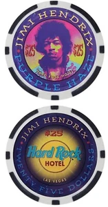 JIMI HENDRIX - HARD ROCK CAFE (((REPLICA))) - NOVELTY / POKER CHIP - Picture 1 of 2