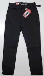 Pantalones de mezclilla ajustados elásticos de tiro alto negros Levi Strauss Totally Shaping para mujer talla 4” - Imagen 1 de 11