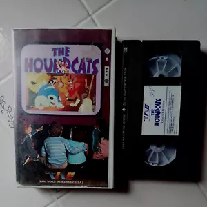 VHS Houndcats Children's Animation TWE Volume 1 Hard Box Rare Tested - Picture 1 of 2