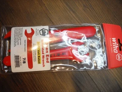 2 Wiha Tools 20145 Llave de extremo abierto aislada, 7/8" y 1" pulgadas EB 201 Foto 1 de 2