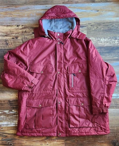 NWT Boulder Creek $208 Fleece Lined Removable Hood Parka Jacket Red Mens 3XL Big - Picture 1 of 13