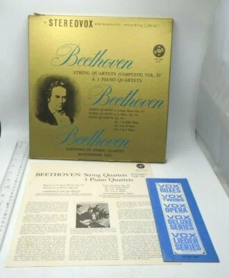 BEETHOVEN Complete String Quartets & 3 Piano Quartets Vol IV Manheimer Trio - Image 1 of 4